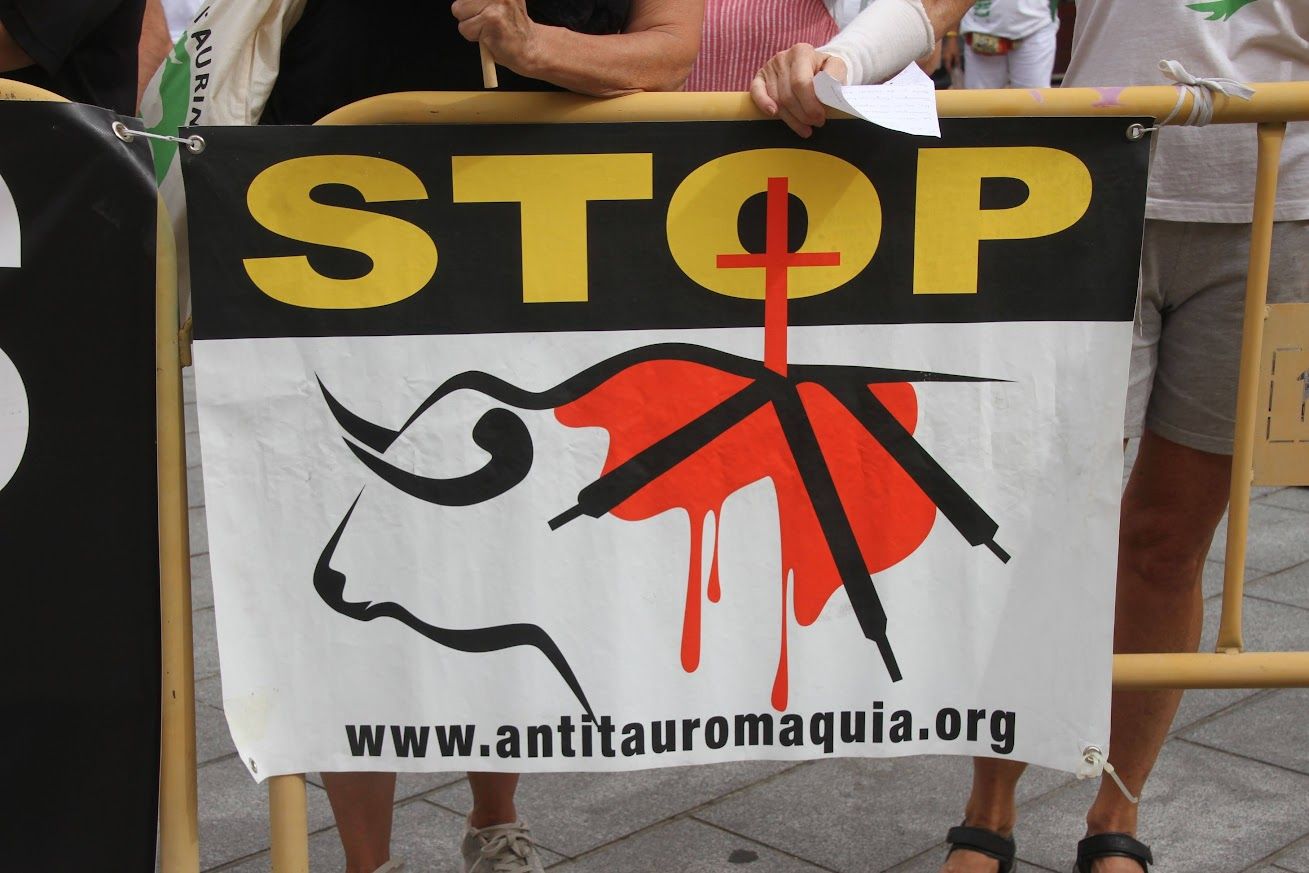 Manifestación antitaurina en San Lorenzo. Foto Carlos Neofato 