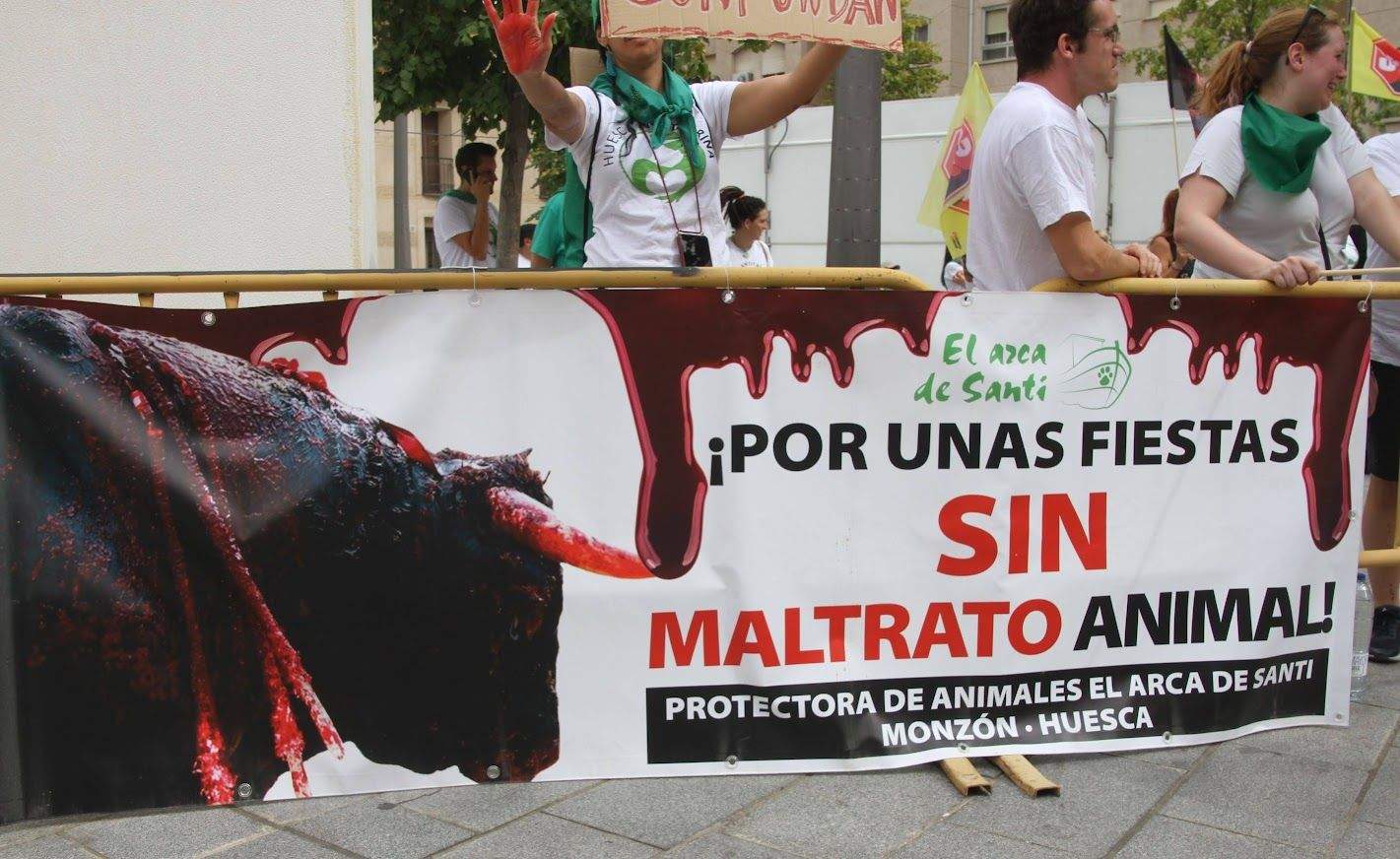 Manifestación antitaurina en San Lorenzo. Foto Carlos Neofato 