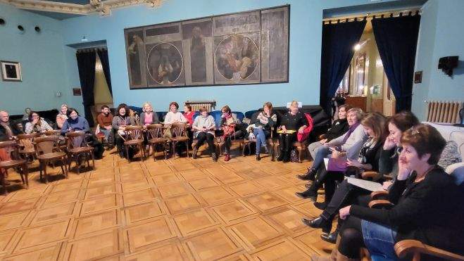 La "charrada" ha contado con una buena participación del público. Foto Myriam Martínez La "charrada" ha contado con una buena participación del público. Foto Myriam Martínez