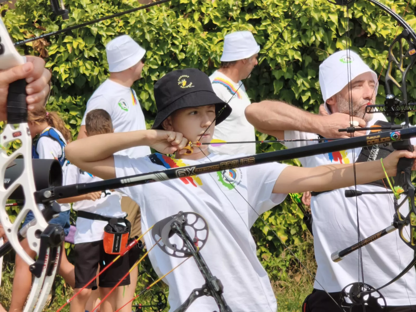 Trofeo San Lorenzo de tiro con arco. Joao Abós, que participa la próxima semana en el Campeonato de España