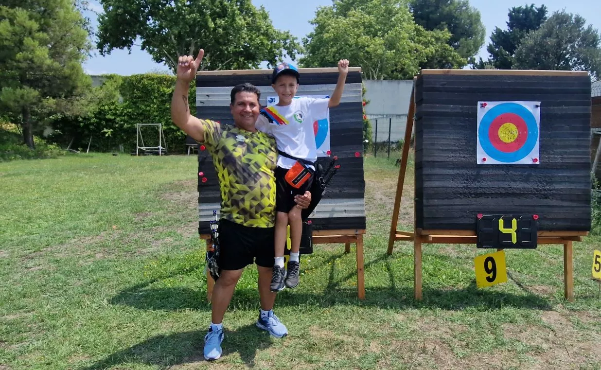 Trofeo San Lorenzo de tiro con arco. Pedro Langarita y Thiago Abós.