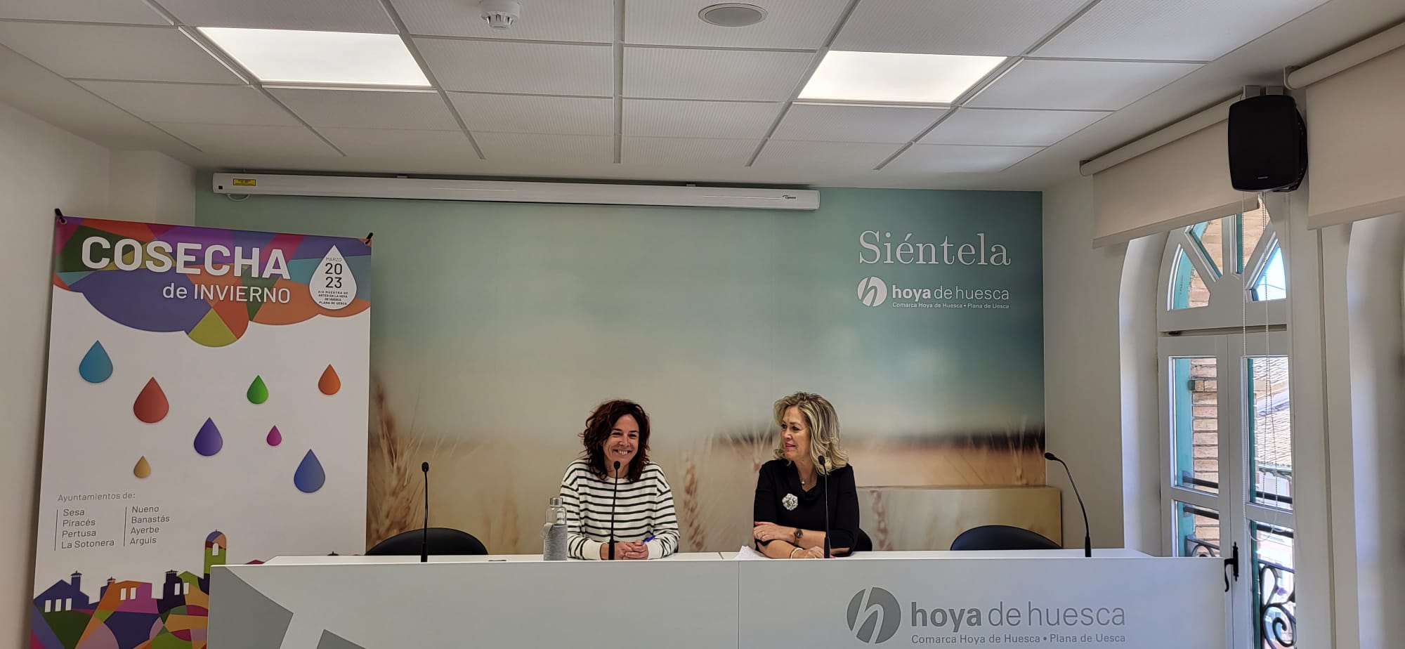 Merche Albero y Beatriz Calvo han presentado en la sede de La Hoya la programación de Cosecha de Invierno.