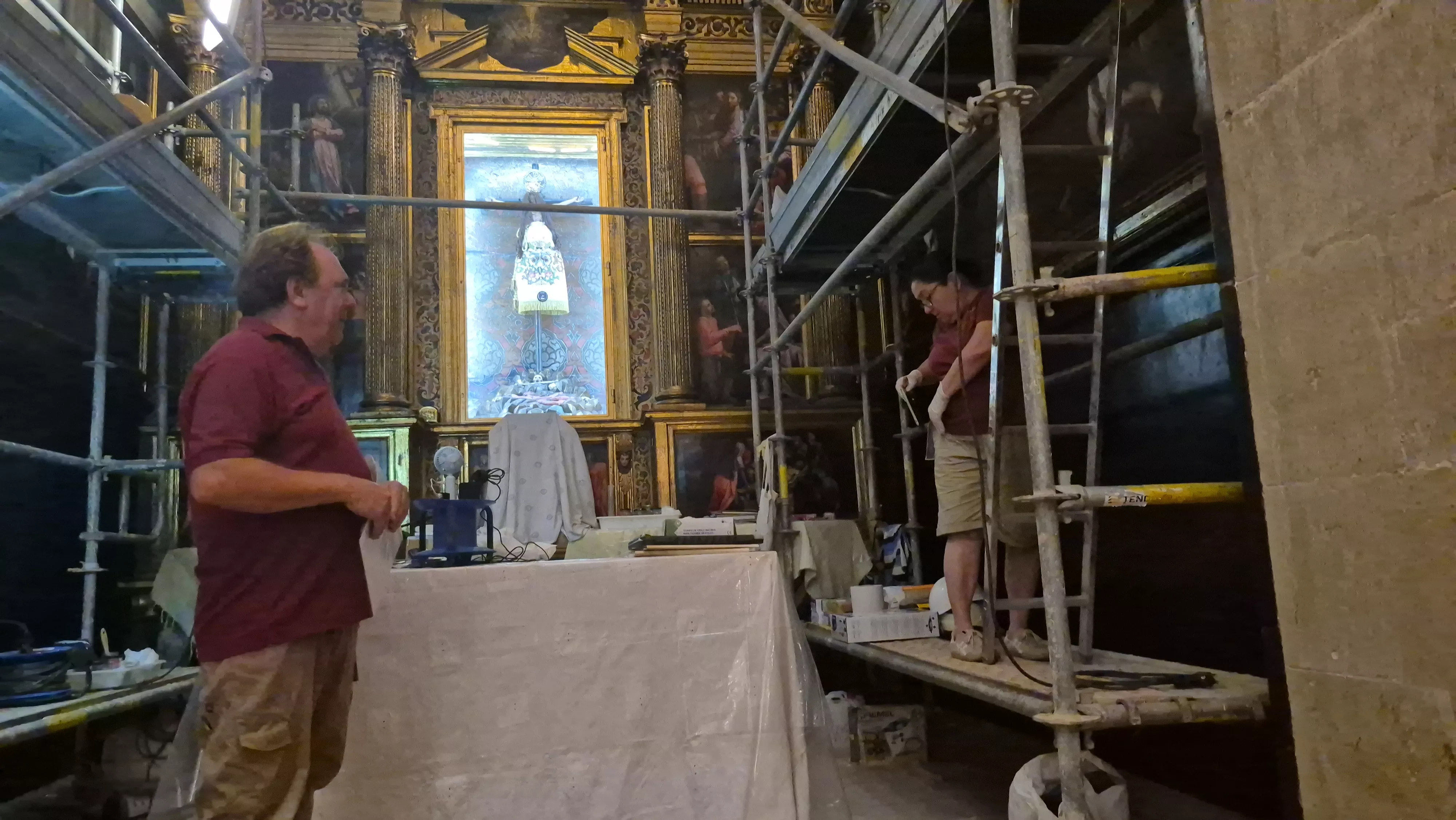 La capilla del Santo Cristo de los Milagros ha recuperado la luz. Foto Myriam Martínez