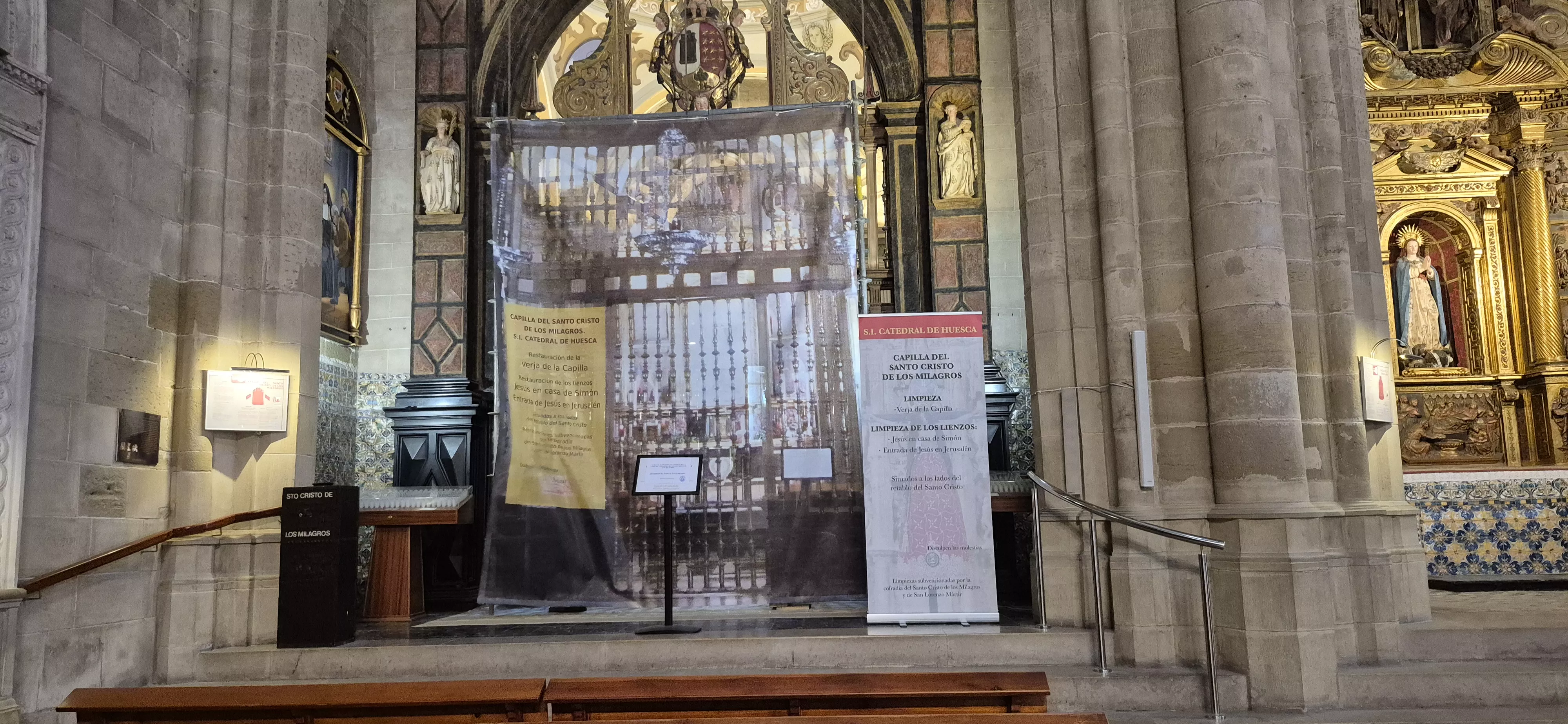 La capilla del Santo Cristo de los Milagros ha recuperado la luz. Foto Myriam Martínez