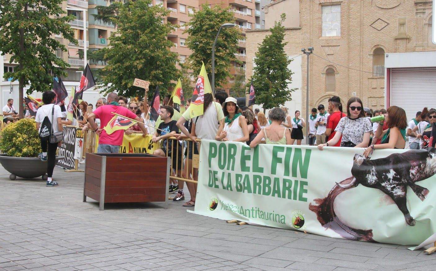 Manifestación antitaurina en San Lorenzo. Foto Carlos Neofato 