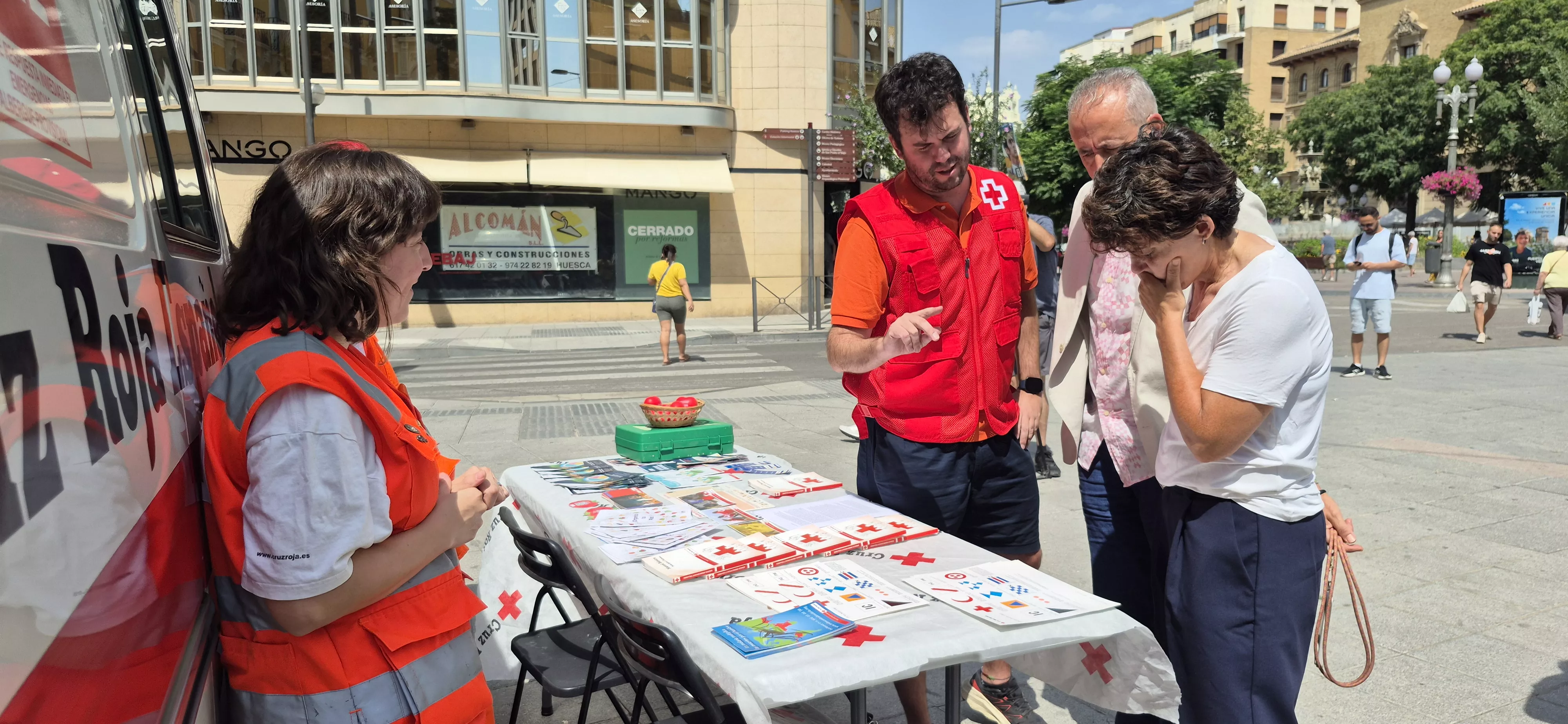 Día Mundial de la Trata de Persona conmemorado en Huesca. Foto Myriam Martínez