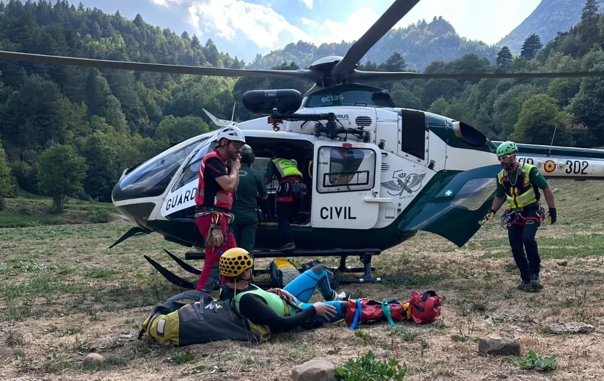 Imagen de archivo de un rescate en el Pirineo de Huesca.