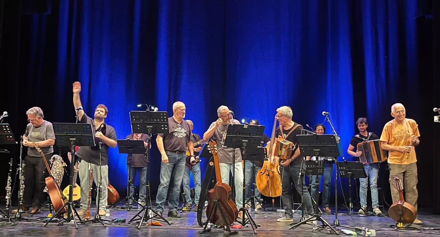 Concierto de Prelaurentis de la Ronda de Boltaña en el Teatro Olimpia. Foto Mercedes Manterola