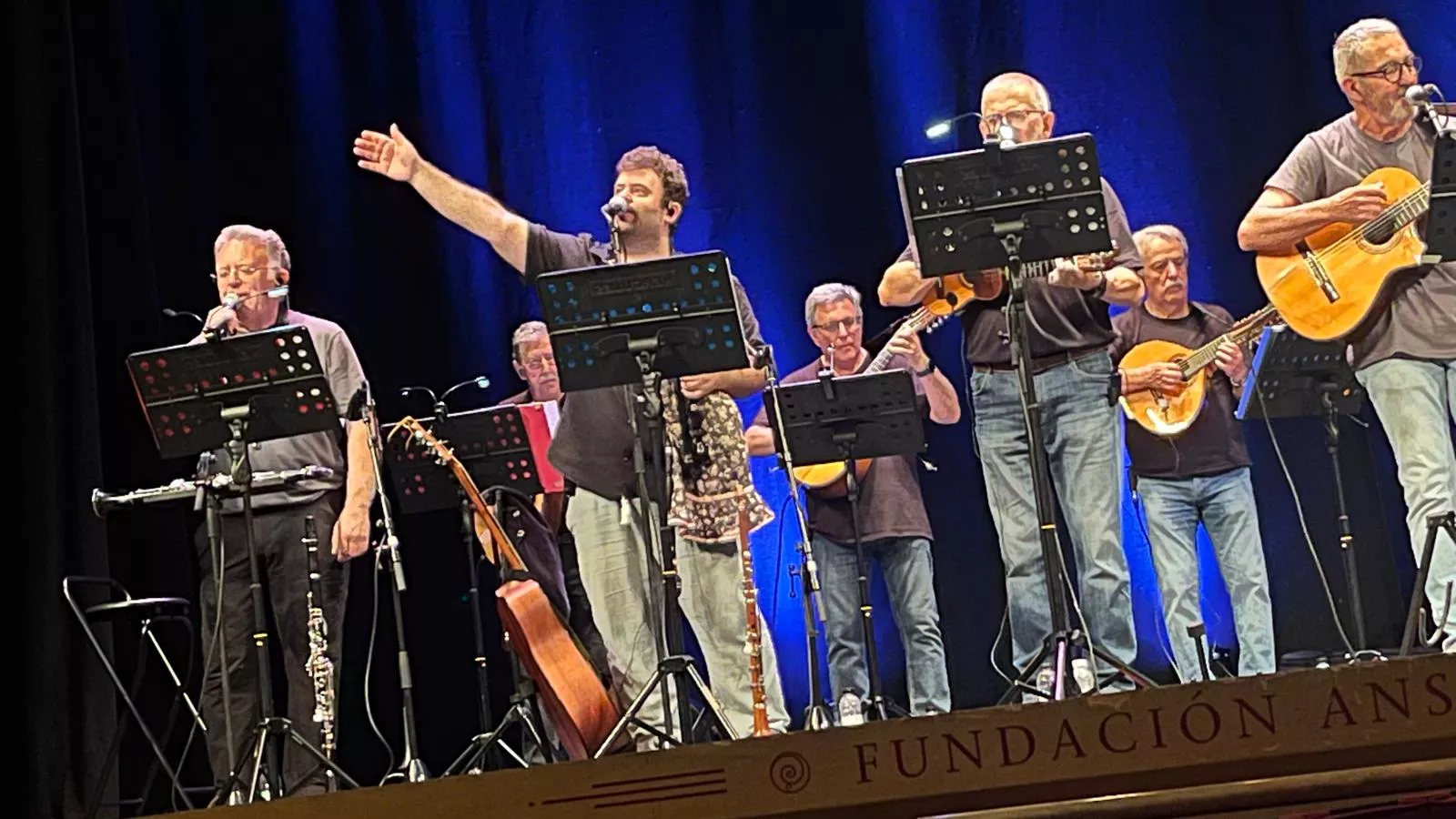Concierto de Prelaurentis de la Ronda de Boltaña en el Teatro Olimpia. Foto Mercedes Manterola