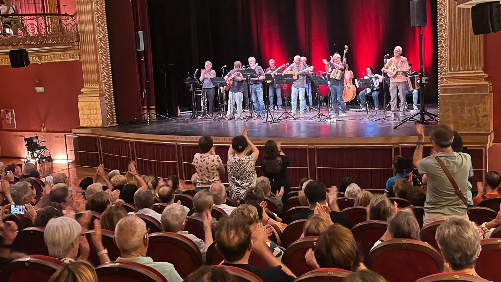 Concierto de Prelaurentis de la Ronda de Boltaña en el Teatro Olimpia. Foto Mercedes Manterola