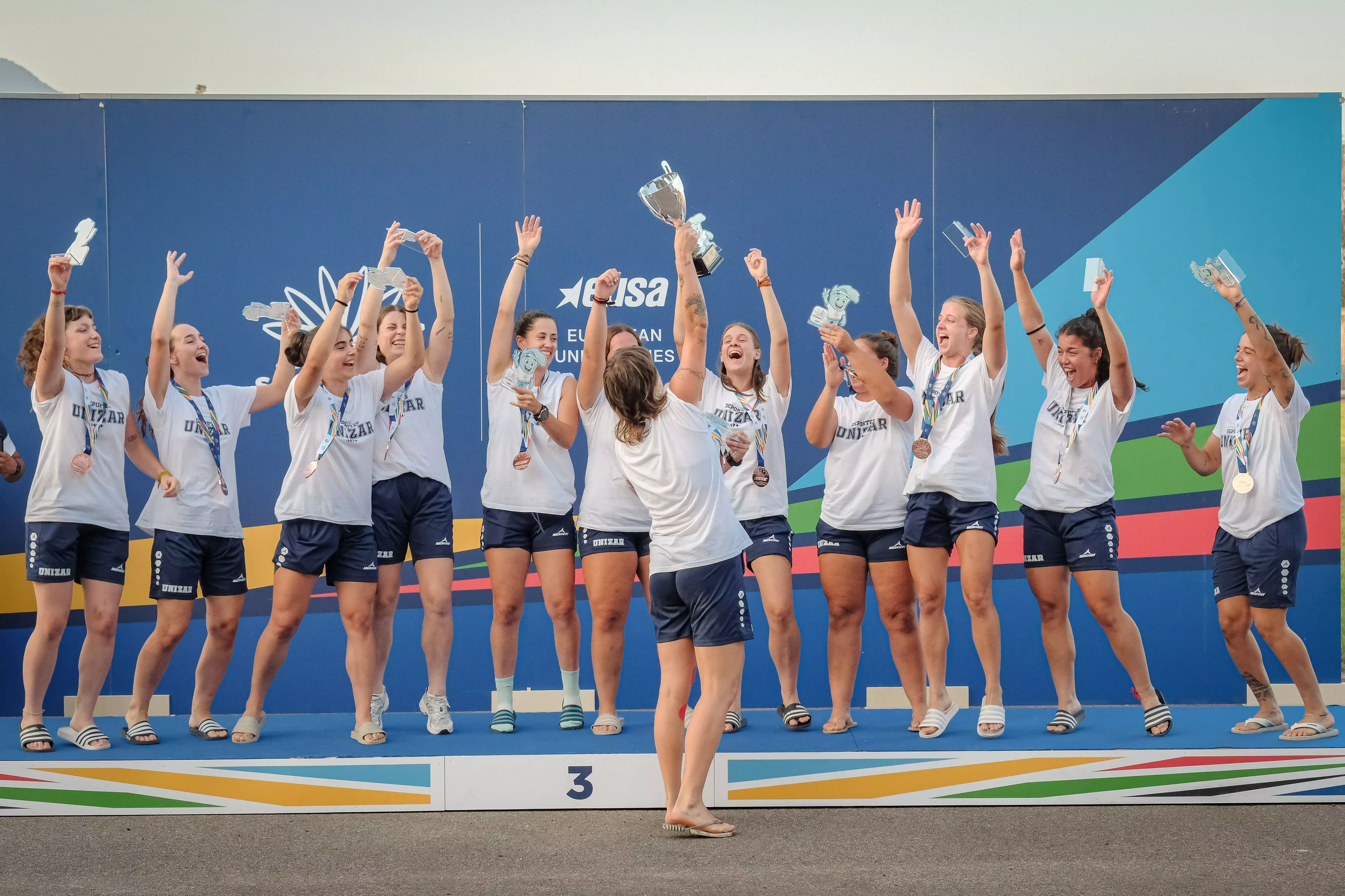 El equipo de Unizar, bronce en el Campeonato de Europa Universitario.