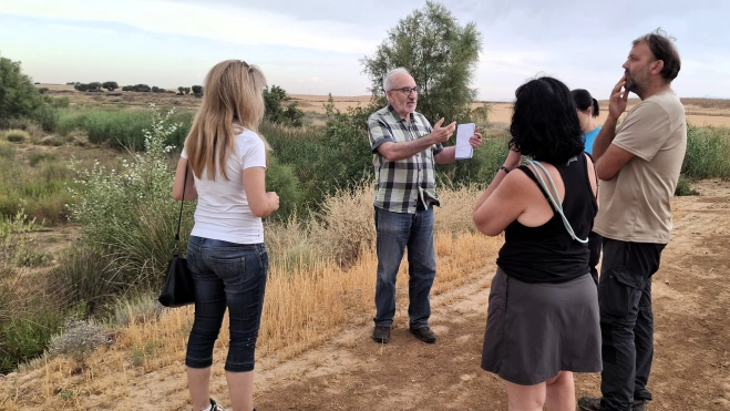 Visita a la zona con Loscertales y Comín.