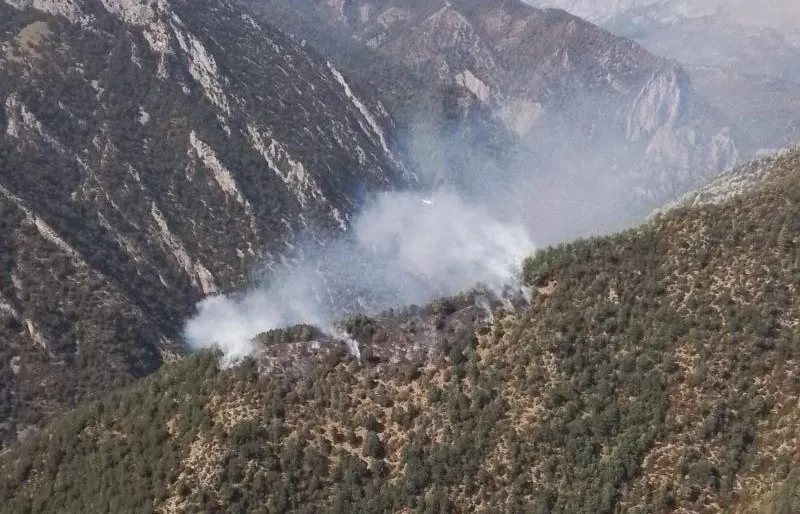 Conato de incendio en Seira por una tormenta eléctrica.