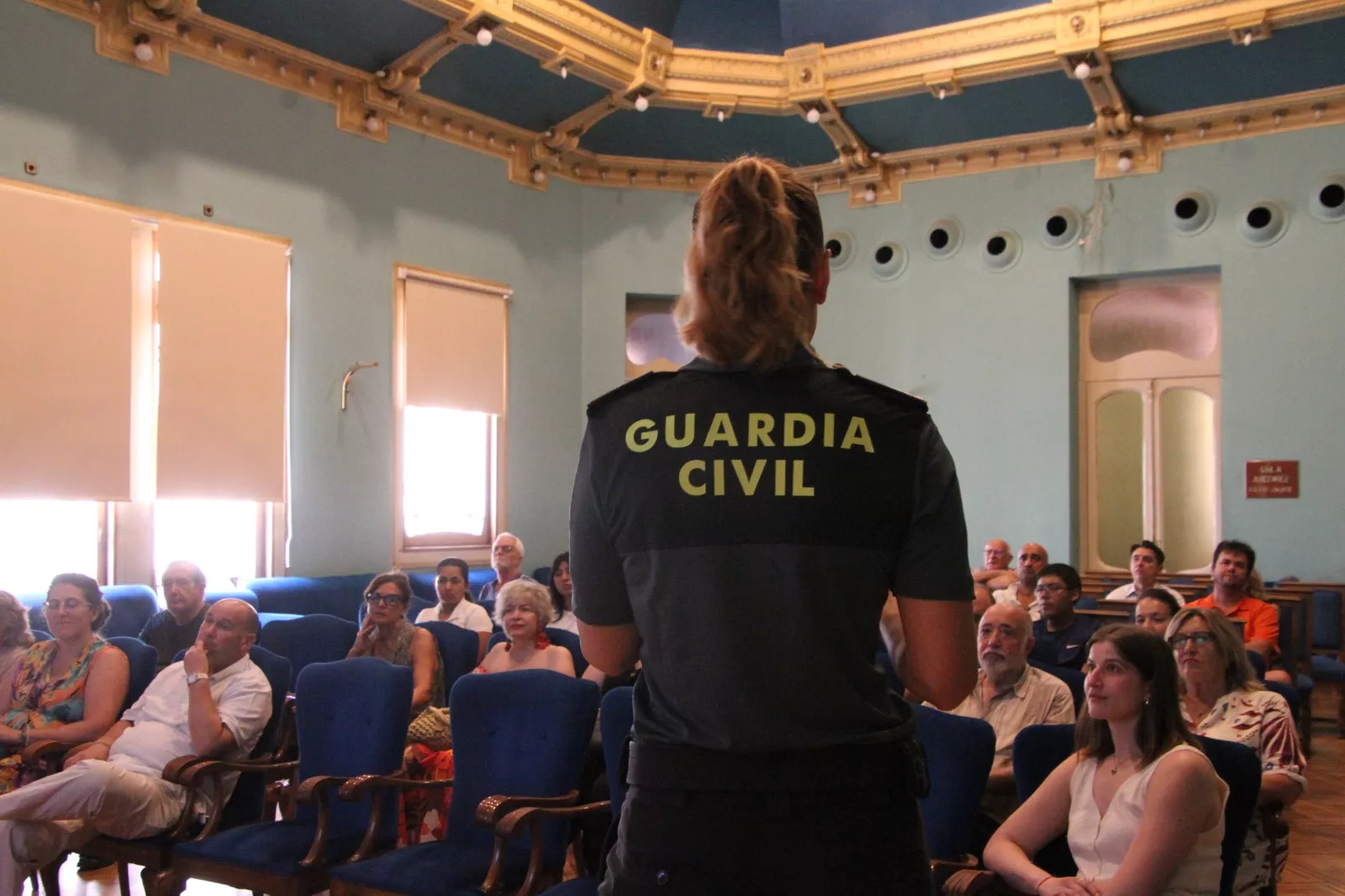 Fátima Arriaga. Charla de la Policía Nacional y la Guardia Civil sobre la trata. Foto Carlos Neofato
