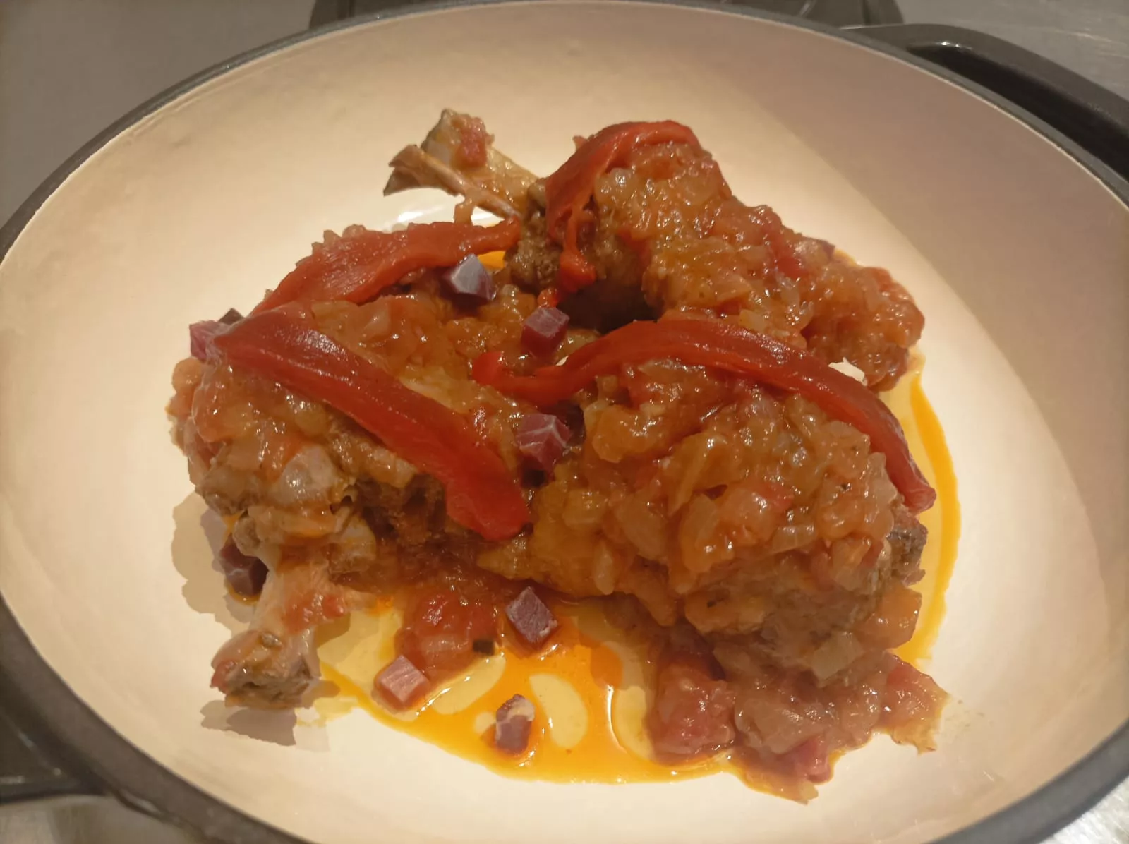 Pollo al Chilindrón del Concurso de Sommos y Asociación de Hostelería