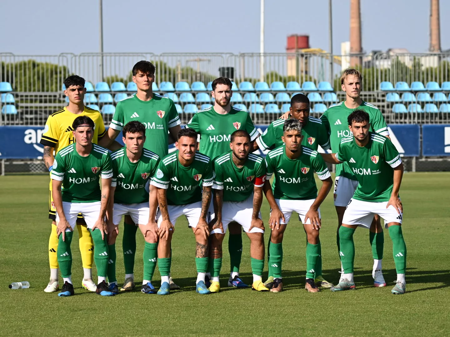 Once inicial del Barbastro en la Ciudad Deportiva del Zaragoza