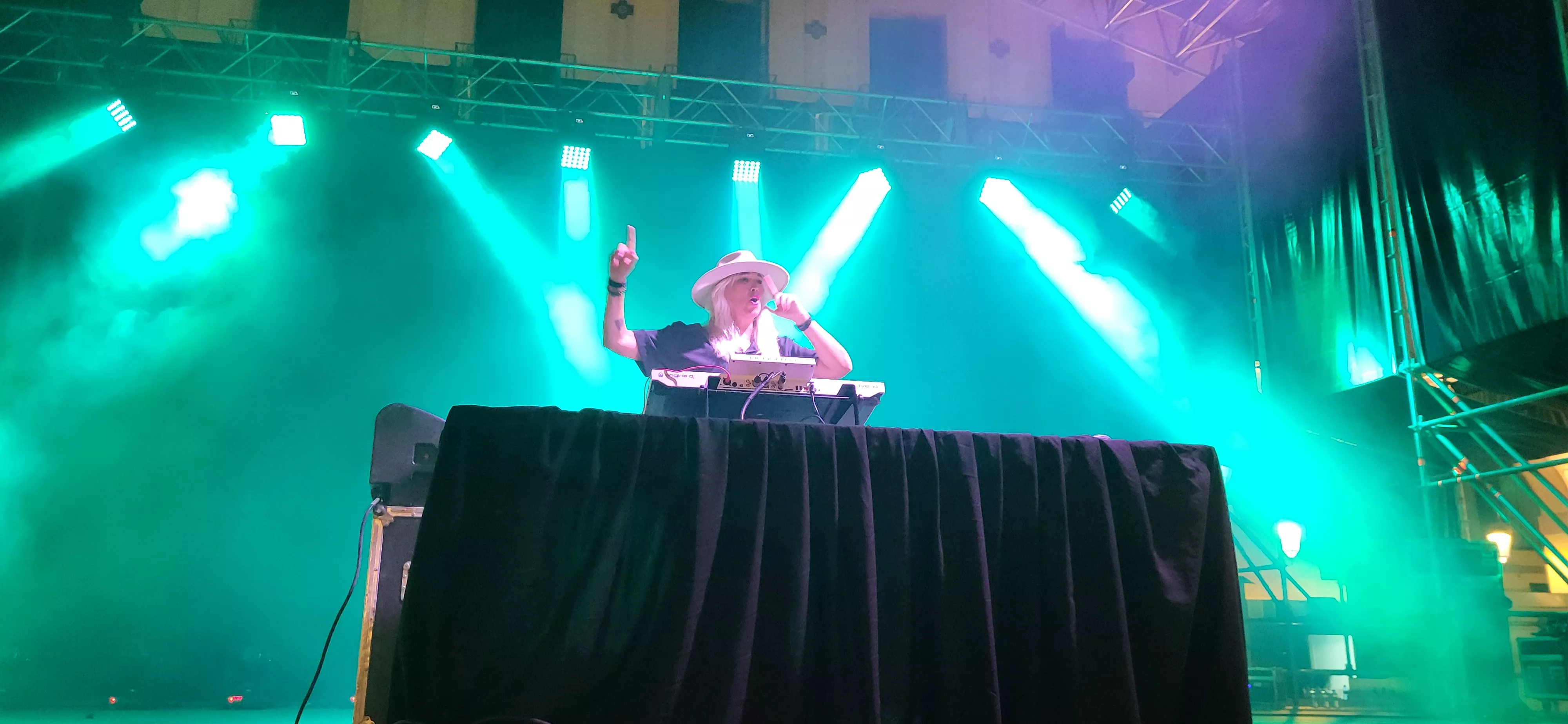 Salas DJ en Huesca en Tránsito. Foto Mercedes Manterola