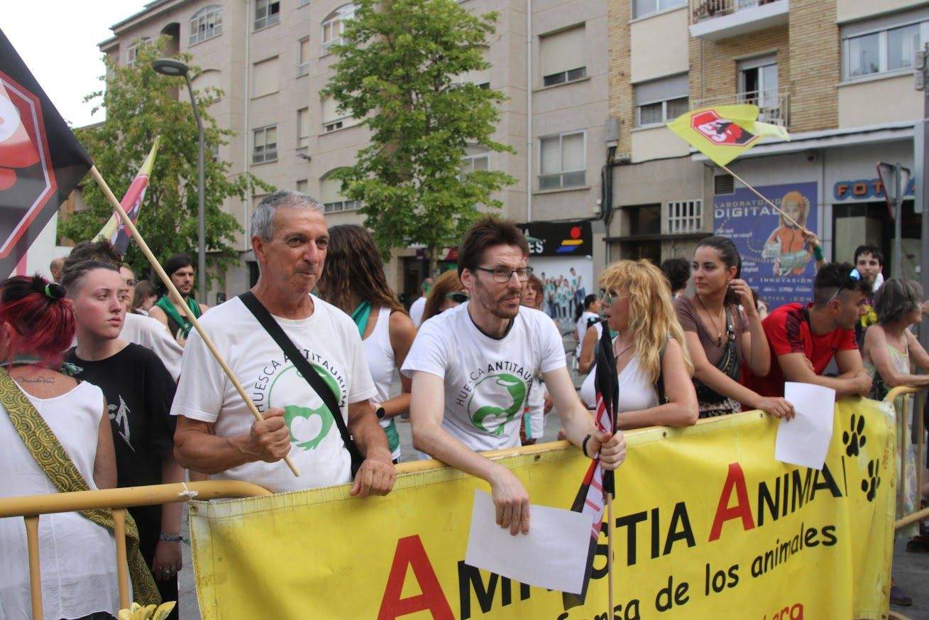 Manifestación antitaurina en San Lorenzo. Foto Carlos Neofato 
