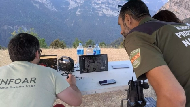 Los drones han permitido al Infoar revisar el área afectada. Los drones han permitido al Infoar revisar el área afectada.