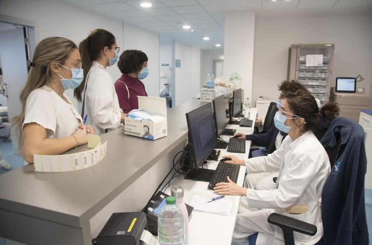 Imágenes de las nuevas urgencias del Hospital San Jorge ya en funcionamiento. Foto GA