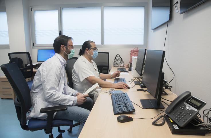 Imágenes de las nuevas urgencias del Hospital San Jorge ya en funcionamiento. Foto GA