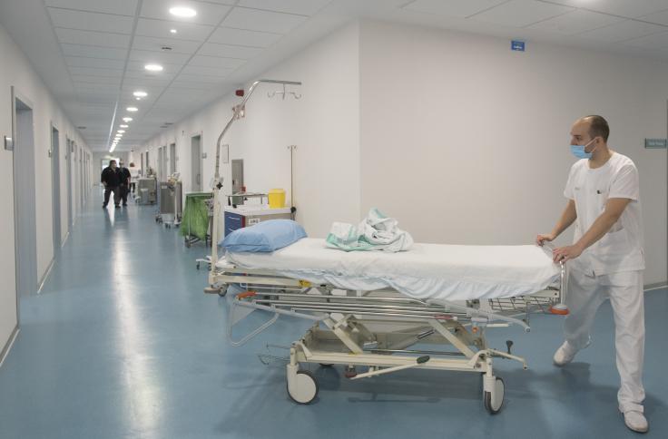 Imágenes de las nuevas urgencias del Hospital San Jorge ya en funcionamiento. Foto GA
