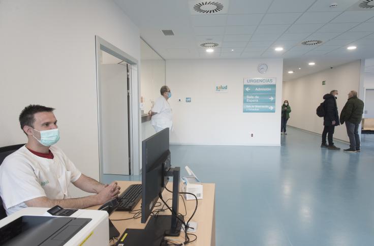 Imágenes de las nuevas urgencias del Hospital San Jorge ya en funcionamiento. Foto GA