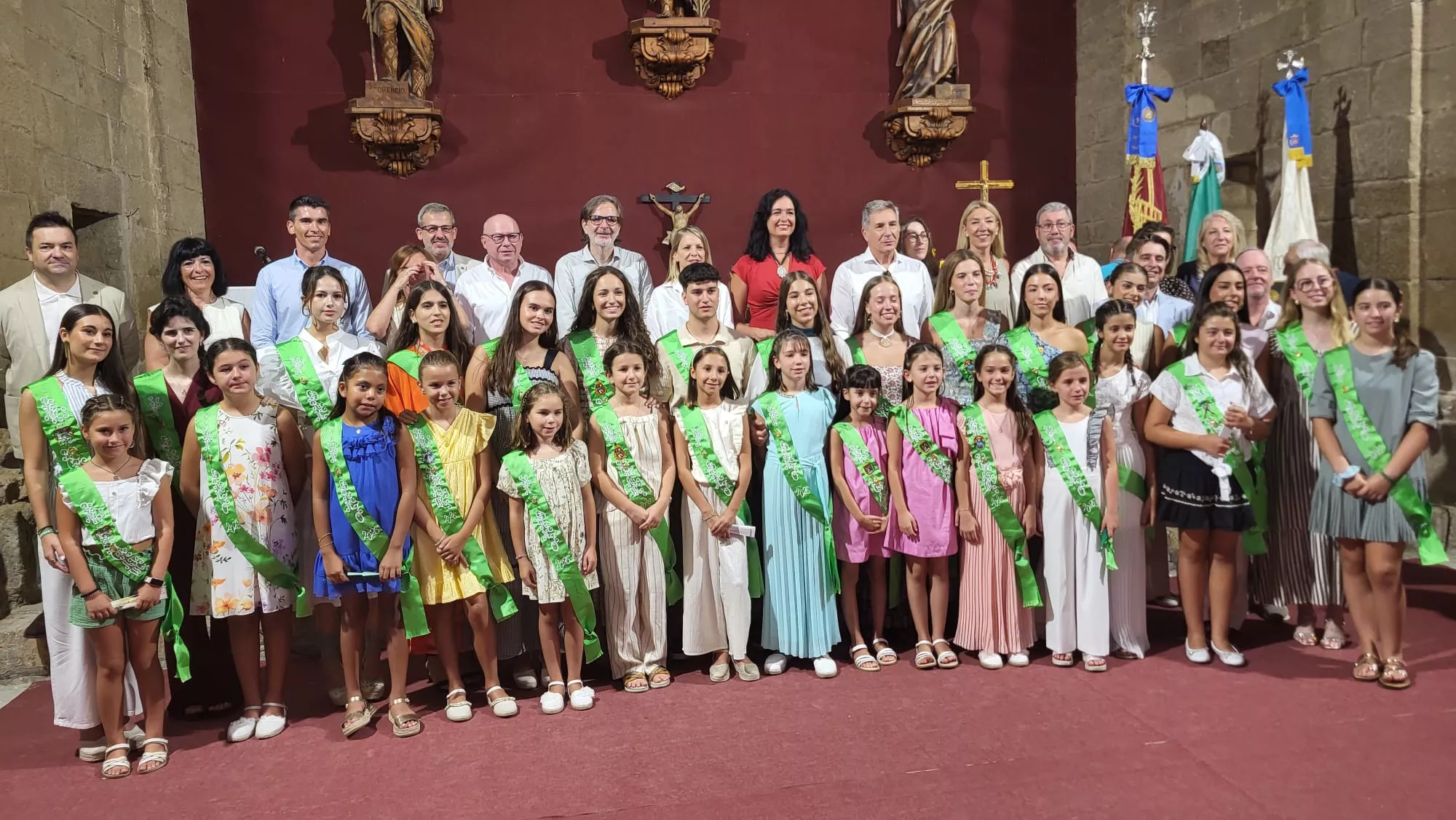 Ayuntamiento y Mairalesas en Loreto en el Homenaje a la Cuna de San Lorenzo.