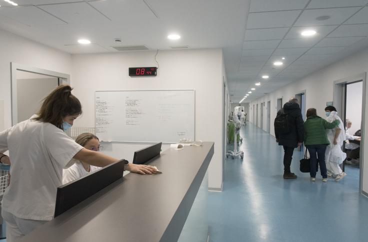 Imágenes de las nuevas urgencias del Hospital San Jorge ya en funcionamiento. Foto GA
