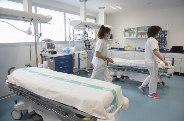 Imágenes de las nuevas urgencias del Hospital San Jorge ya en funcionamiento. Foto GA