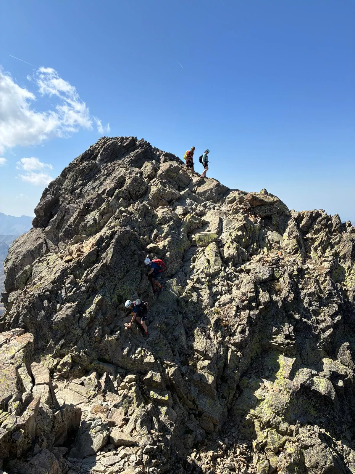 Ascenso del Grupo de Alto Nivel de los Javieres al pico Midi d'Osseau