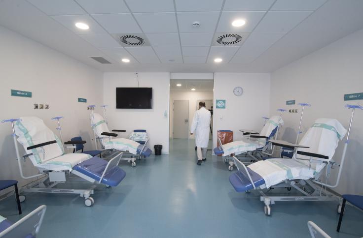 Imágenes de las nuevas urgencias del Hospital San Jorge ya en funcionamiento. Foto GA