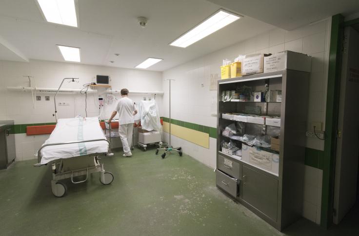 Imagen de las viejas urgencias del Hospital San Jorge. Foto GA