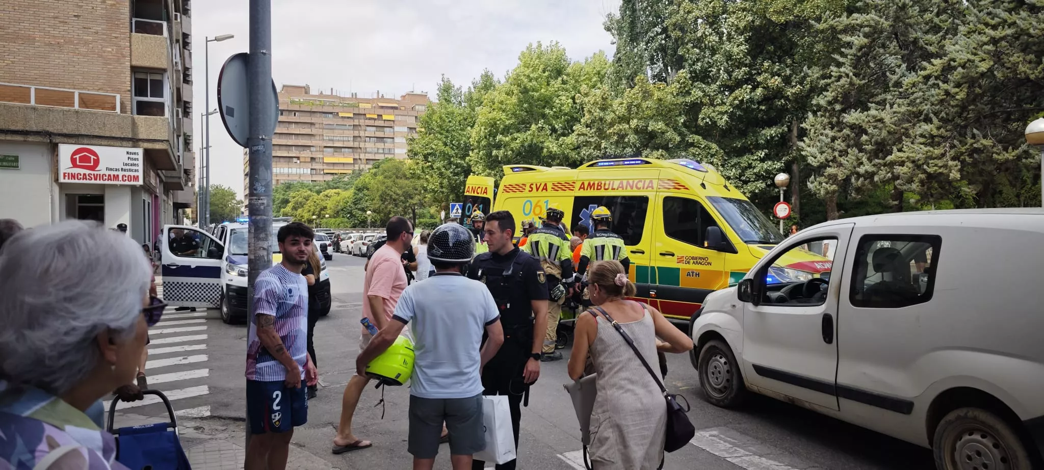 Atropello en la calle Vicente Campo.