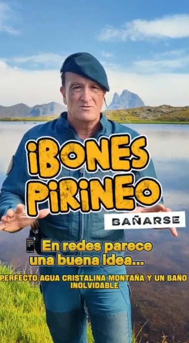 Arturo Notivoli alerta del daño que puede ocasionar bañarse en los ibones del Pirineo.