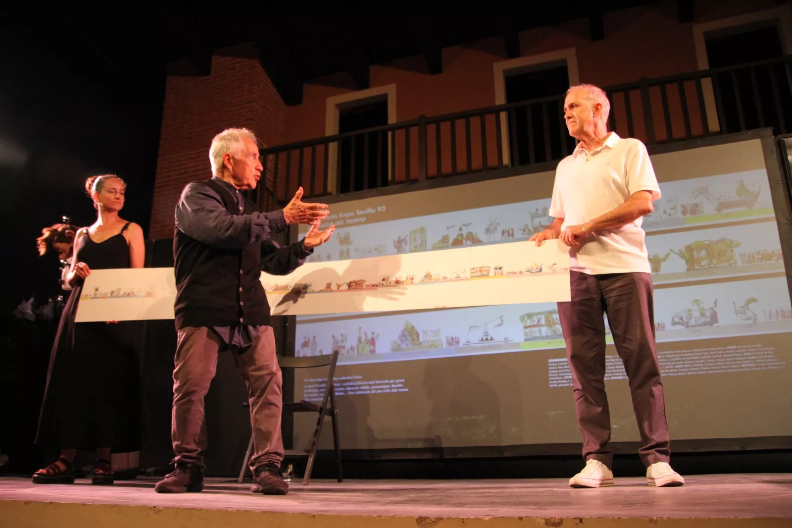 Actuación de Joan Font en el Corral de Comedias de Robres. Foto Carlos Neofato