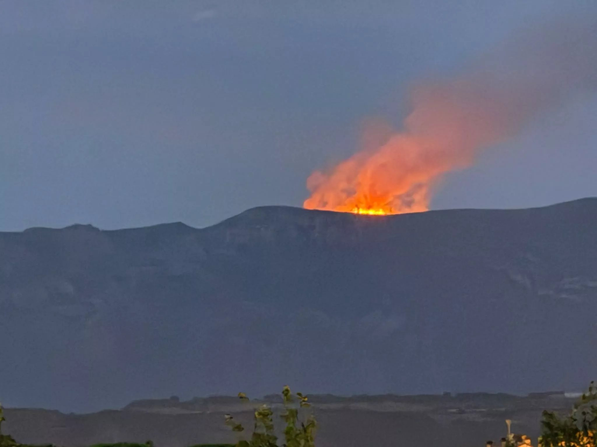 Incendio en Loporzano por un rayo. 