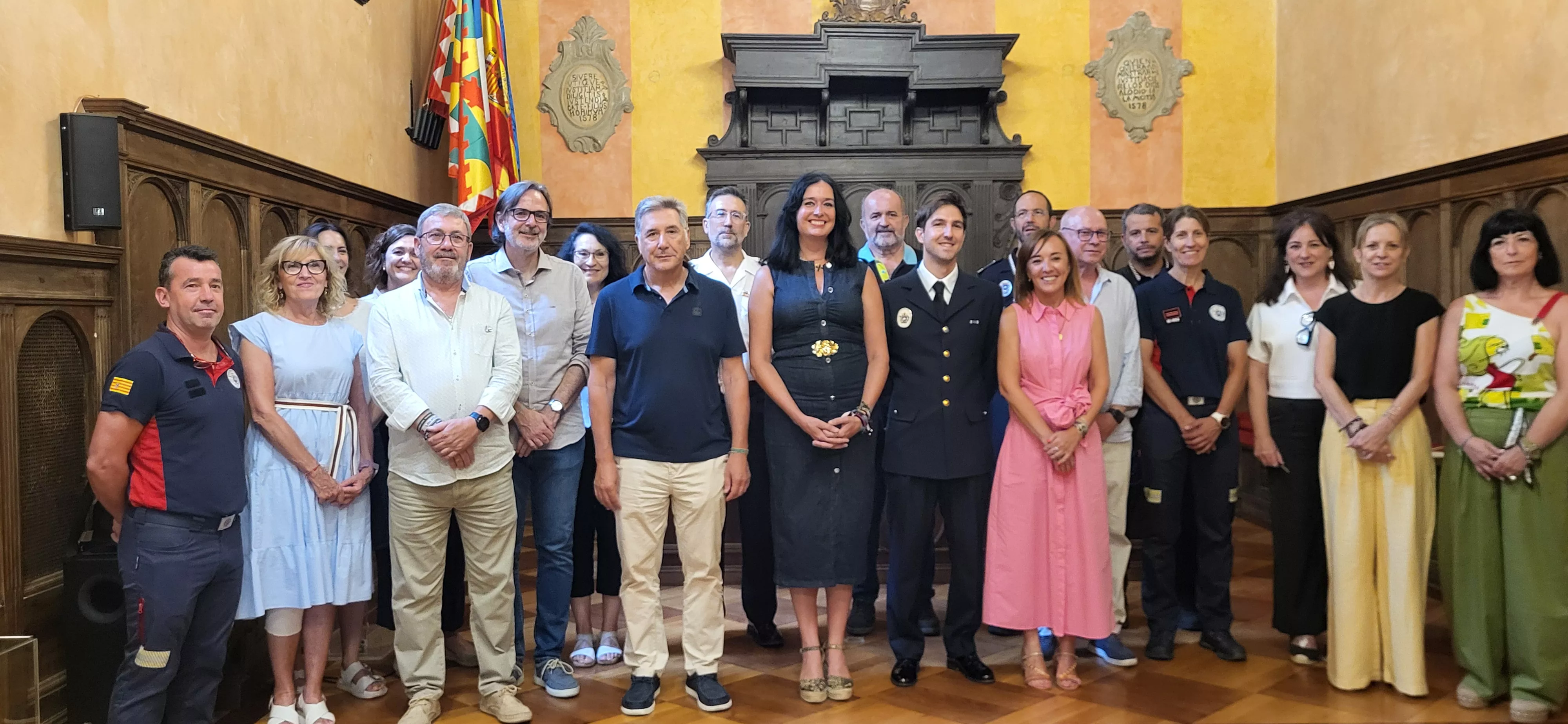 Toma de posesión de Ignacio Farjas como inspector jefe de los Bomberos de Huesca. Foto Mercedes Manterola