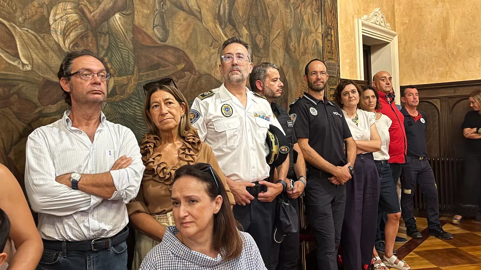 Toma de posesión de Ignacio Farjas como inspector jefe de los Bomberos de Huesca. Foto Mercedes Manterola