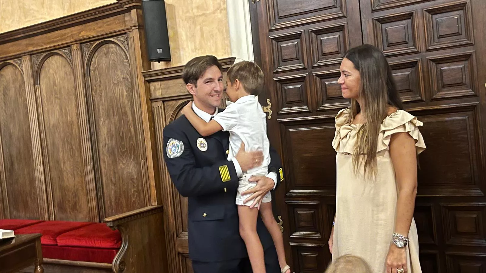 Toma de posesión de Ignacio Farjas como inspector jefe de los Bomberos de Huesca. Foto Mercedes Manterola