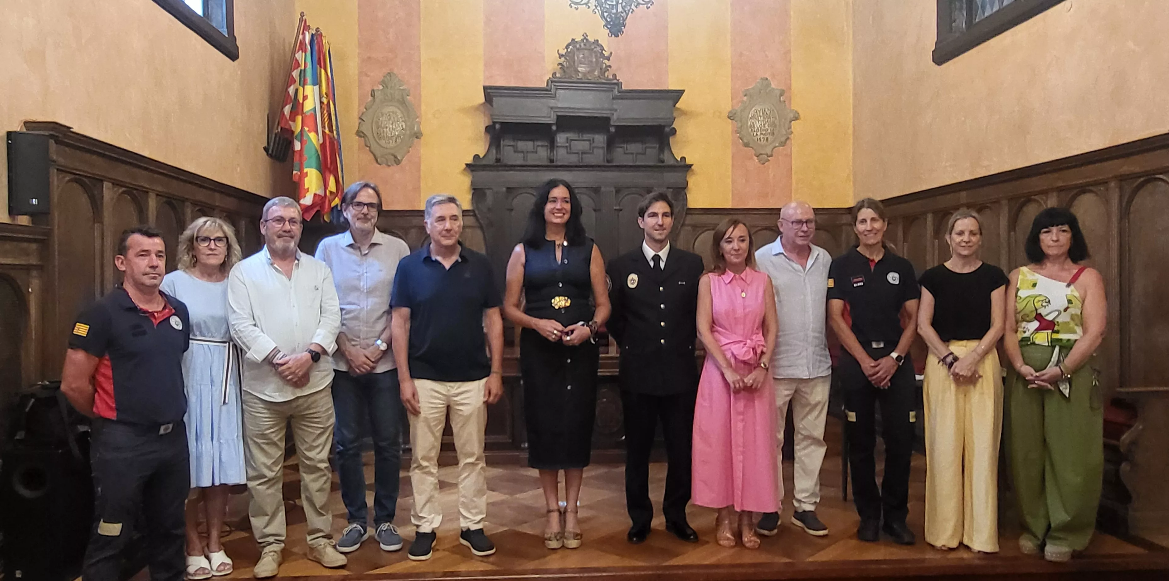 Toma de posesión de Ignacio Farjas como inspector jefe de los Bomberos de Huesca. Foto Mercedes Manterola