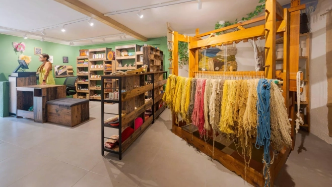Uno de los espacios del Museo del Telar. Uno de los espacios del Museo del Telar.