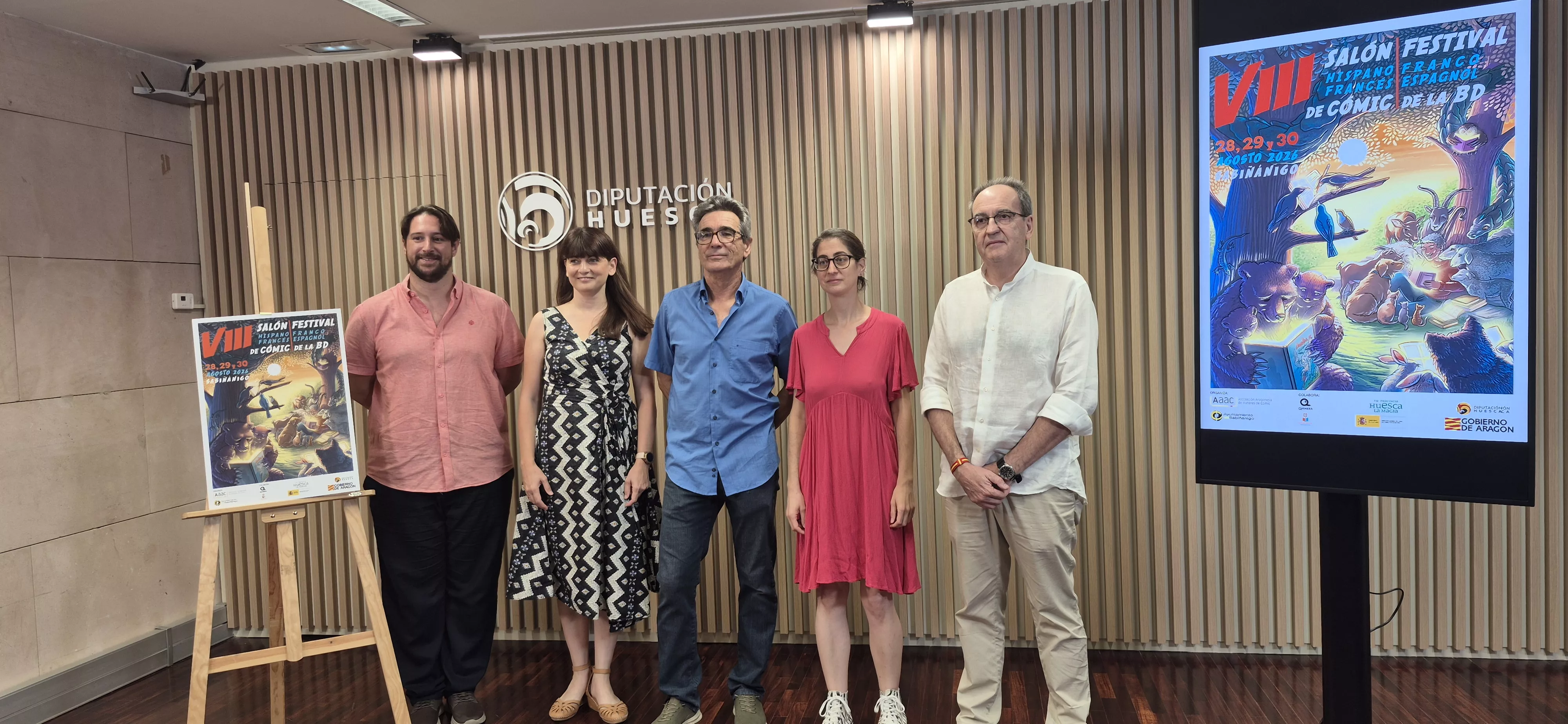 Presentación del VIII Salón Hispano-Francés de Cómic que se celebra en Sabiñánigo. Foto Myriam Martínez