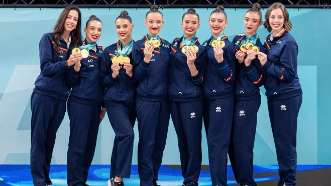 El equipo español en busca de oros. Foto RFEG