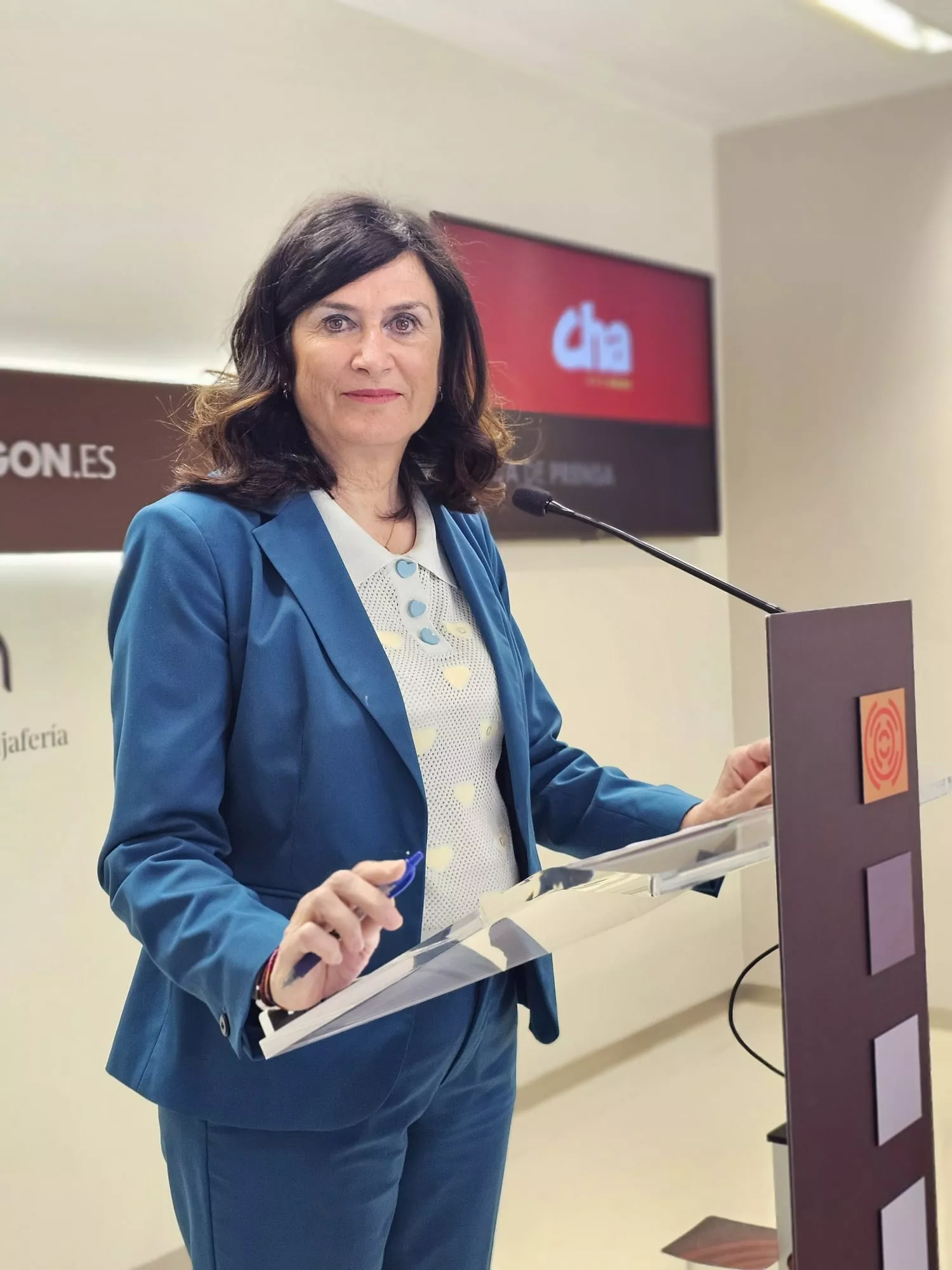 Adjunta de CHA y portavoz de la Comisión de Educación, Ciencia y Universidades de las Cortes de Aragón, Isabel Lasobras.