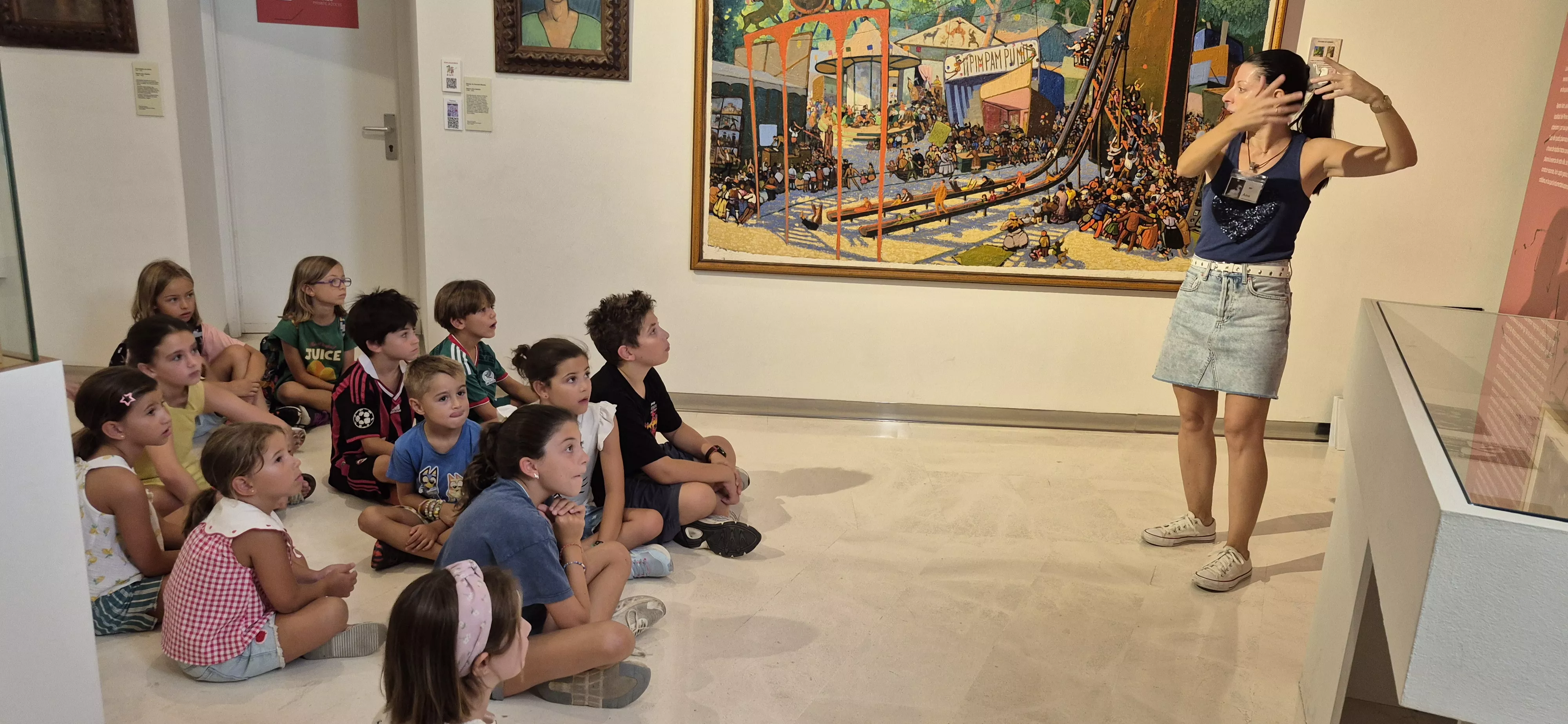 Taller sobre Ramón Acín en el Museo de Huesca. Foto Myriam Martínez