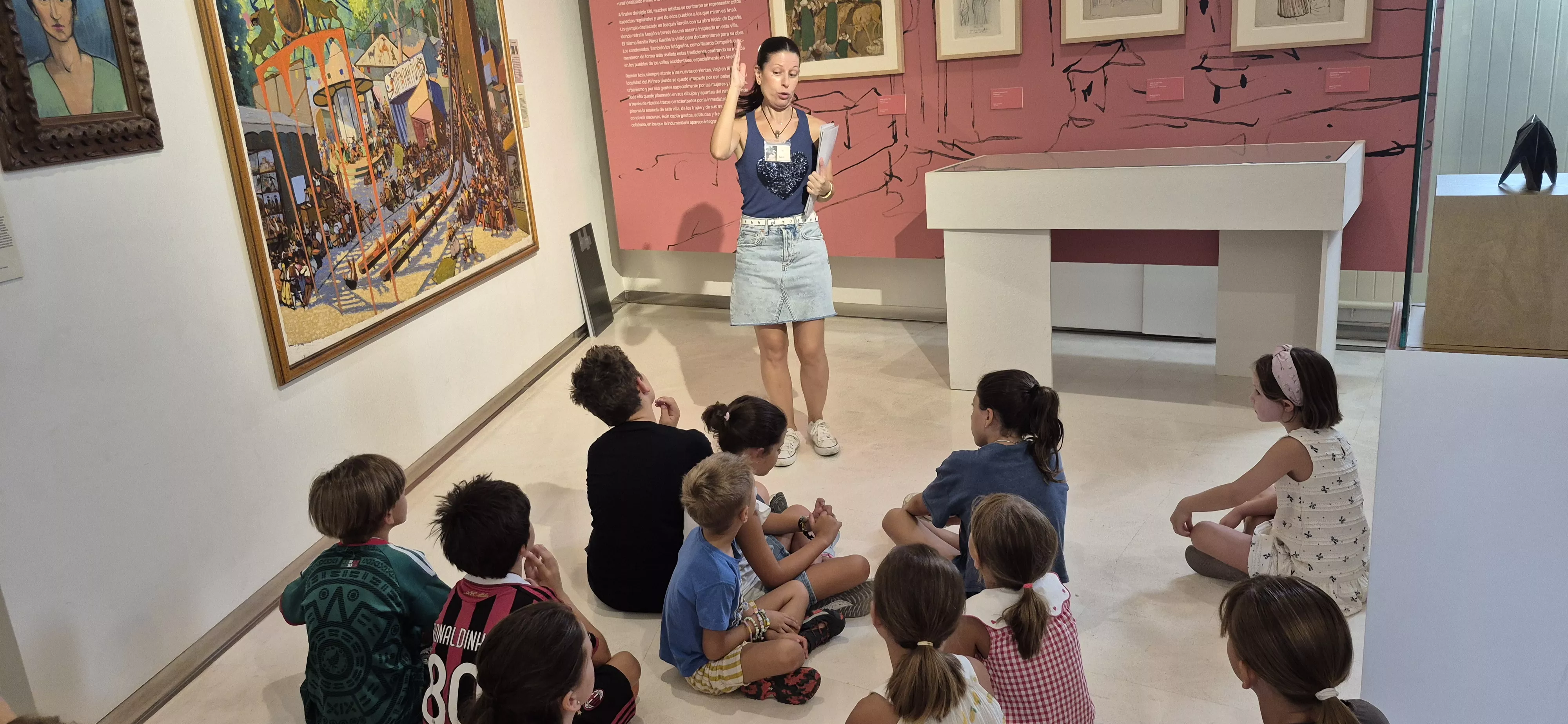 Taller sobre Ramón Acín en el Museo de Huesca. Foto Myriam Martínez