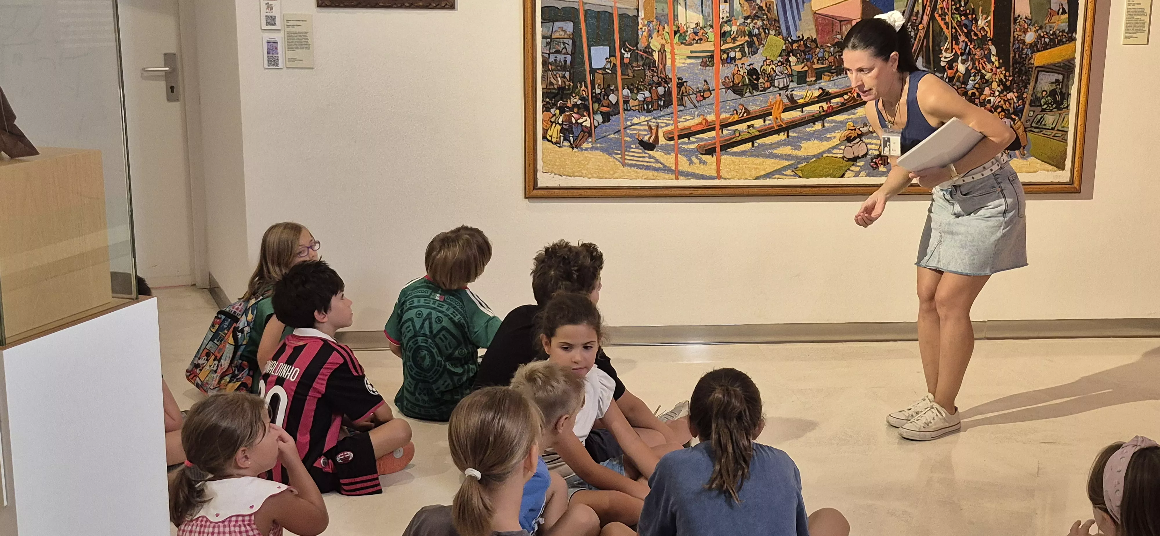 Taller sobre Ramón Acín en el Museo de Huesca. Foto Myriam Martínez