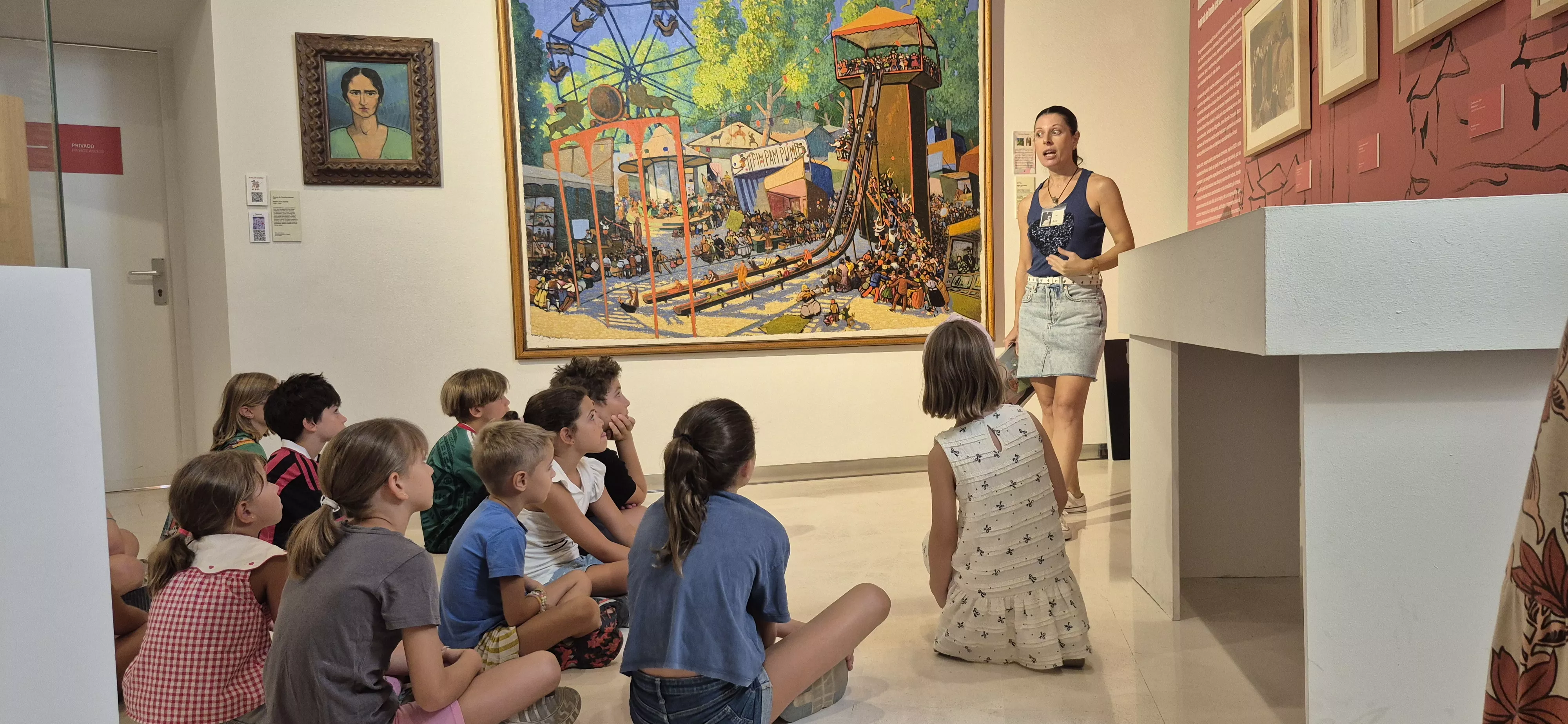 Taller sobre Ramón Acín en el Museo de Huesca. Foto Myriam Martínez