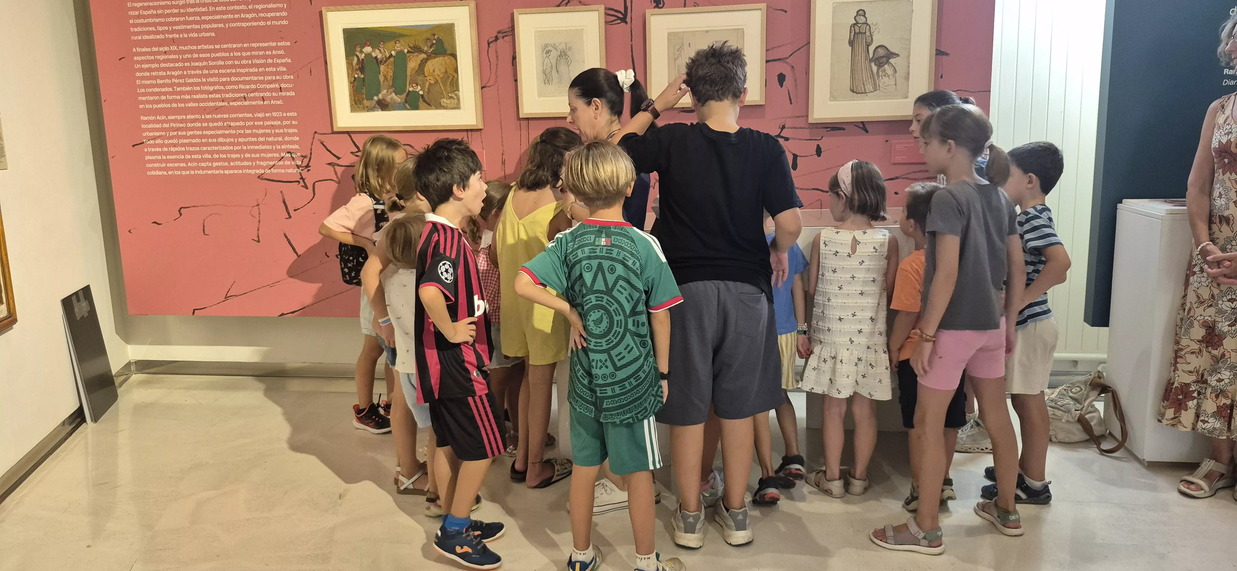 Taller sobre Ramón Acín en el Museo de Huesca. Foto Myriam Martínez